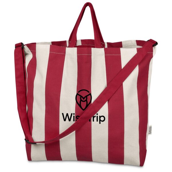Okiyo Natsuri Recycled Canvas Large Beach Bag - Image 7