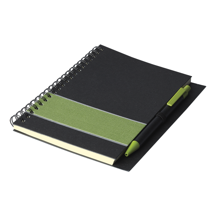 Coloured Stripe Notebook with Pen - Image 8