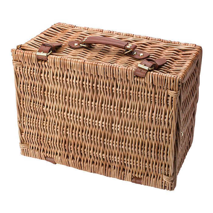 Two Person Willow Picnic Basket - Image 4