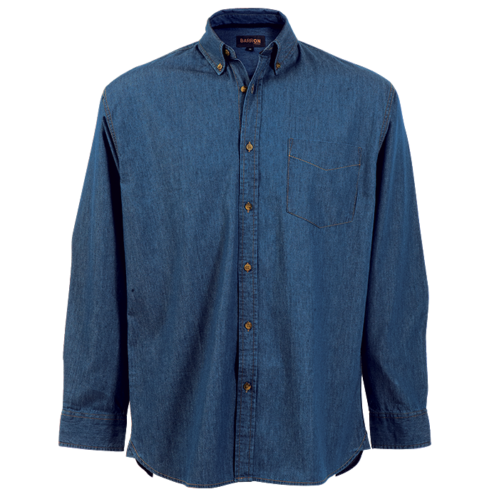 Denver Denim Shirt Long Sleeve Mens - Image 7