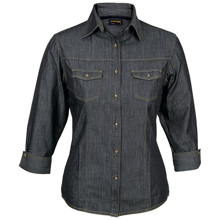 Denver Denim Blouse Ladies - Image 6