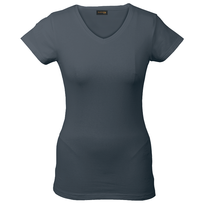 170g Slim Fit V-Neck T-Shirt Ladies - Image 14