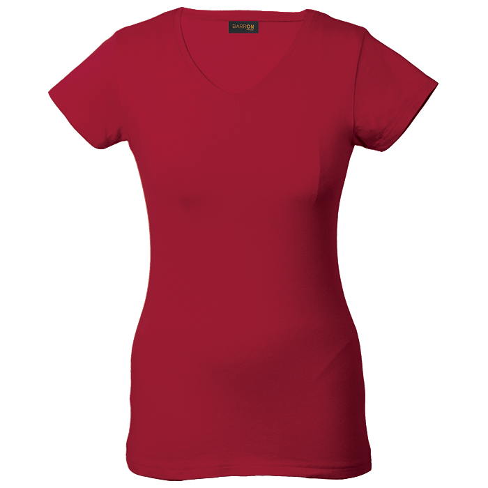 170g Slim Fit V-Neck T-Shirt Ladies - Image 16