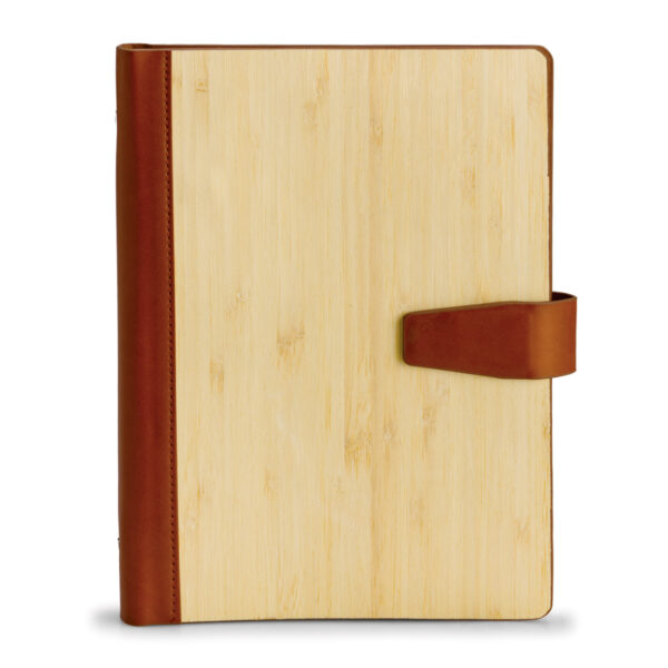Bamboo & PU Personalized Planner - Image 3