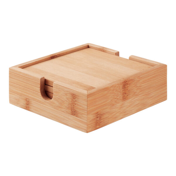 Bamboo Coaster Set - Image 3