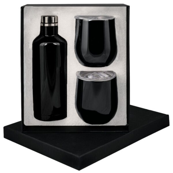 Manhattan Flask & x2 Mug Gift Set - Image 9