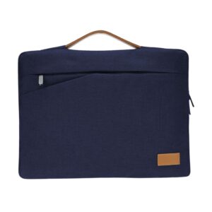 SALCEA - Santhome® 15" Laptop Sleeve - Navy Blue/Tan